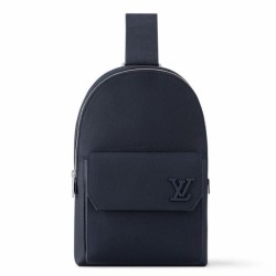Riproduzione Fedele Borsa a tracolla pilota Louis Vuitton blu navy Louis Vuitton Aerogram M11601 imitazioni