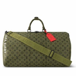 LV Keepall Bandouliere 55 Borsa Tela Monogram Verde M23963