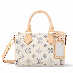 Riproduzione Fedele LV Speedy Bandouliere 20 Borsa in tessuto monogramma M24709 imitazioni