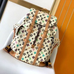 Qualità Specchio Replica Zaino Louis Vuitton Christopher MM Zaino Monogram Craggy Canvas M25240 Riproduzione Fedele Zaino Louis Vuitton Christopher MM Zaino Monogram Craggy Canvas M25240 imitazioni