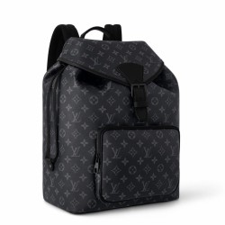Riproduzione Fedele Zaino Louis Vuitton Montsouris Tela Monogram Eclipse M46683 imitazioni