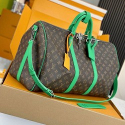 Qualità Specchio Replica Louis Vuitton Keepall Bandouliere 50 Borse Tela Monogram Macassar M46774 Riproduzione Fedele Louis Vuitton Keepall Bandouliere 50 Borse Replica Tela Monogram Macassar M46774 imitazioni