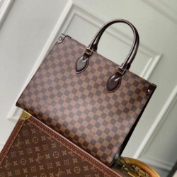 Qualità Specchio Replica Borse Imitazioni Louis Vuitton OnTheGo MM Damier Ebene Tela N00065 Riproduzione Fedele Borse Imitazioni Louis Vuitton OnTheGo MM Damier Ebene Tela N00065 imitazioni