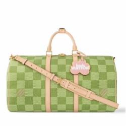 Riproduzione Fedele Louis Vuitton Keepall Bandouliere 50 Borse Imitazioni Tela Damier Golf N40667 imitazioni