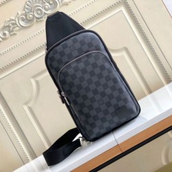 Qualità Specchio Replica Borsa a tracolla Louis Vuitton Avenue Damier Graphite Canvas N45302 Riproduzione Fedele Borsa a tracolla Louis Vuitton Avenue Damier Graphite Canvas N45302 imitazioni