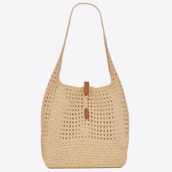 Riproduzione Fedele YSL Saint Laurent Le 5 A 7 Imitazioni borse griffate Tote Media Raffia Naturale imitazioni