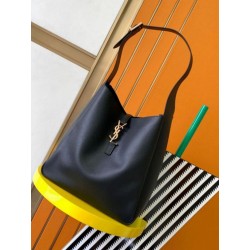 YSL Saint Laurent Le 5 À 7 Borsa Replica 1:1 A Tracolla Grande Morbida Nera