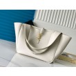 YSL Saint Laurent LE 5 A 7 Borse Replica Alta Qualità Tote Bea Bianca Granulata