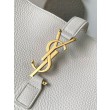 YSL Saint Laurent LE 5 A 7 Borse Replica Alta Qualità Tote Bea Bianca Granulata