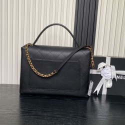 Replica Qualità superiore replica Maxi Flap Chanel Con Manico Superiore AS5543 Nera Imitazioni Replica qualità specchio Qualità superiore replica Maxi Flap Chanel Con Manico Superiore AS5543 Nera