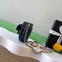 Replica Borse a Mano Chanel con Catena a Forma di Cuore AP2784 Nera Imitazioni Replica qualità specchio Borse a Mano Chanel con Catena a Forma di Cuore AP2784 Nera