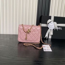 Replica Borsa Mini Flap Chanel AS5758 Rosa Imitazioni Replica qualità specchio Borsa Mini Flap Chanel AS5758 Rosa