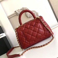Replica Borse Alta Qualità a Mano Chanel con Manico Superiore AS2215 Rosso Imitazioni Replica qualità specchio Borse Alta Qualità a Mano Chanel con Manico Superiore AS2215 Rosso
