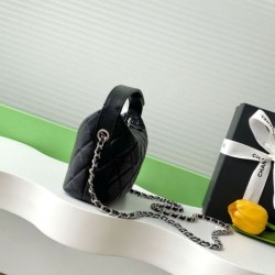 Replica Borse Imitazioni Chanel Hobo trapuntata con catena AP4850 Nero Imitazioni Replica qualità specchio Borse Imitazioni Chanel Hobo trapuntata con catena AP4850 Nero