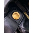 Qualità superiore replica a fiocco Chanel 25K Pelle di agnello AS5851 Nero