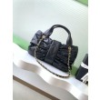 Qualità superiore replica a fiocco Chanel 25K Pelle di agnello AS5851 Nero