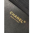Borsa Replica 1:1 a fiocco Chanel 25K Pelle di vitello AS5851 Nero