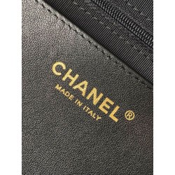 Borsa Replica 1:1 a fiocco Chanel 25K Pelle di vitello AS5851 Nero