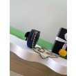 Borse Replica a Mano Chanel con Catena a Forma di Cuore AP2784 Nera