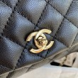 Borsa a Mano Chanel con Manico Superiore AS2215 Nera