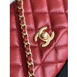 Borse Replica Alta Qualità a Mano Chanel con Manico Superiore AS2215 Rosso