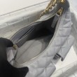 Bora Pari all'originale replica a tracolla Chanel 25C Matelasse Hobo AS5339 AS5302 Grigio