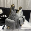 Bora Pari all'originale replica a tracolla Chanel 25C Matelasse Hobo AS5339 AS5302 Grigio