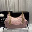 Borsa a tracolla Chanel 25C Matelasse Hobo AS5339 AS5302 Rosa
