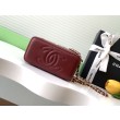 Imitazioni borse griffate a tracolla Chanel 25C Vanity con catena AP4404 Borgogna