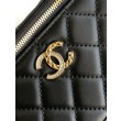 Qualità superiore replica a tracolla Chanel 25C Vanity con catena AP4404 Nero