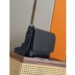 Borsa a tracolla Dior CD Icon Uomo nera