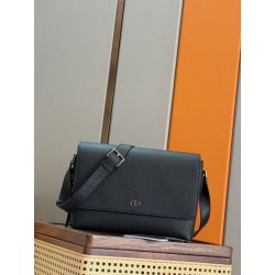 Borsa a tracolla Dior CD Icon Uomo nera