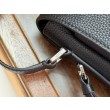 Borsa a tracolla Dior CD Icon Uomo nera