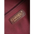 Borse Replica bowling piccola Chanel AS5792 Pelle di agnello Bordeaux