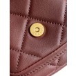 Borse Replica bowling piccola Chanel AS5792 Pelle di agnello Bordeaux
