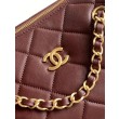 Borse Replica bowling piccola Chanel AS5792 Pelle di agnello Bordeaux