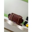 Borse Replica bowling piccola Chanel AS5792 Pelle di agnello Bordeaux