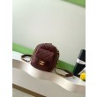 Borse Replica bowling piccola Chanel AS5792 Pelle di agnello Bordeaux