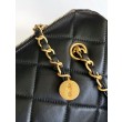 Borsa bowling piccola Chanel AS5792 Pelle di agnello Nero