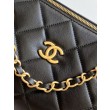 Borsa bowling piccola Chanel AS5792 Pelle di agnello Nero