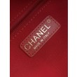Borsa bowling piccola Chanel in tweed AS5792 Pelle di vitello Nero