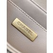 Borsa Chanel 25P piccola con patta e manico superiore AS5355 Albicocca