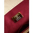 Borsa Chanel con patta e manico superiore AS2215 Albicocca