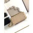 Borsa Chanel con patta e manico superiore AS2215 Albicocca
