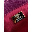 Borse Replica Chanel con patta e manico superiore AS2215 Borgogna