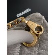 Qualità superiore replica Chanel con patta e manico superiore AS2215 Grigio