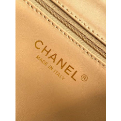 Borse Replica Alta Qualità Chanel Kelly Tote in rafia Albicocca AS4416
