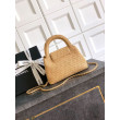 Borse Replica Alta Qualità Chanel Kelly Tote in rafia Albicocca AS4416
