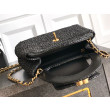 Borse Firmate Replica Chanel Kelly Tote in rafia Nero AS4416