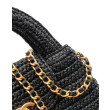 Borse Firmate Replica Chanel Kelly Tote in rafia Nero AS4416